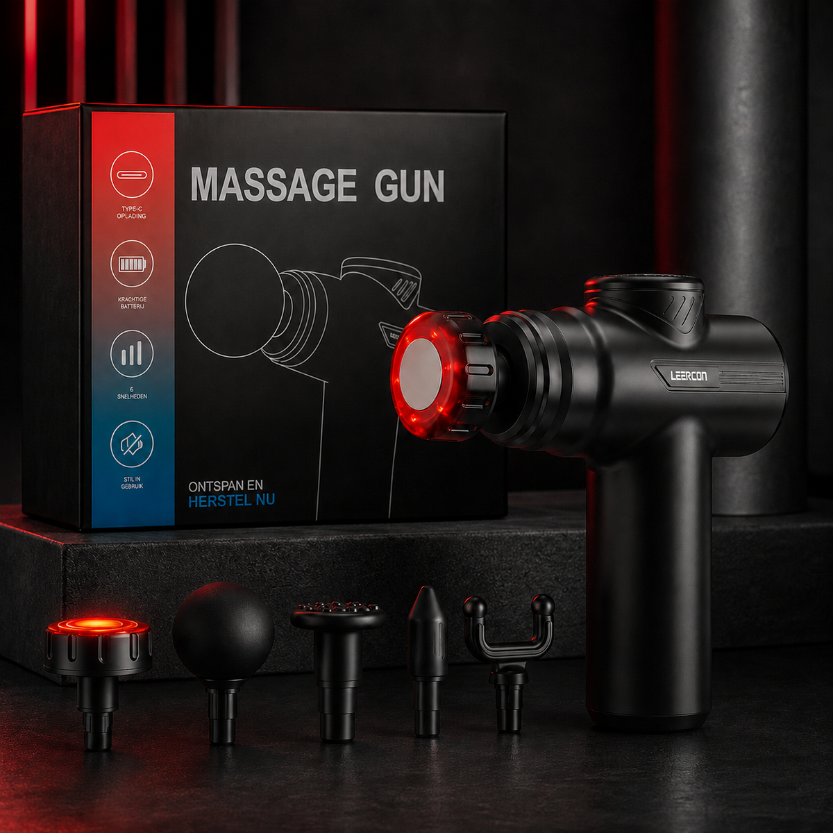 Mini Massage Gun — Deep Tissue Percussion for Muscle Recovery | Cordless & Portable